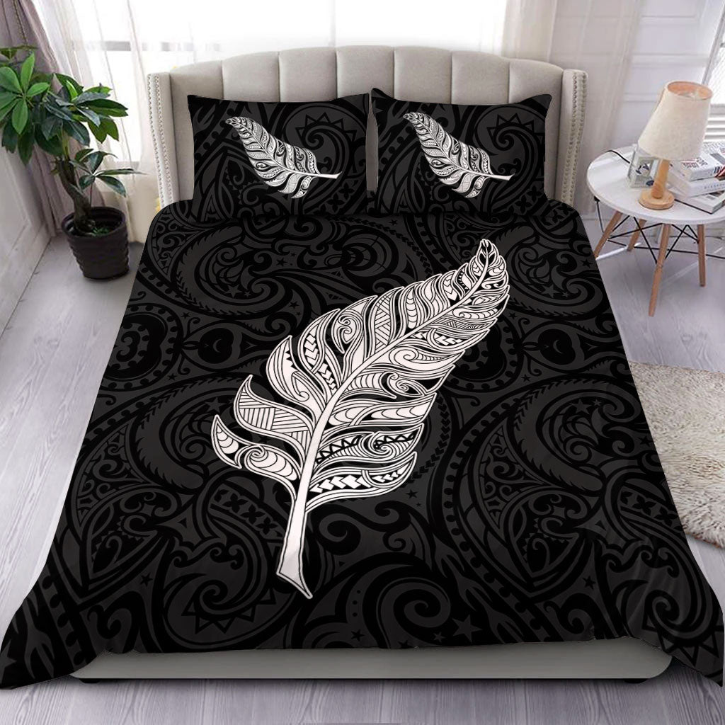 New Zealand Bedding Set Maori Silver Fern Simple Style