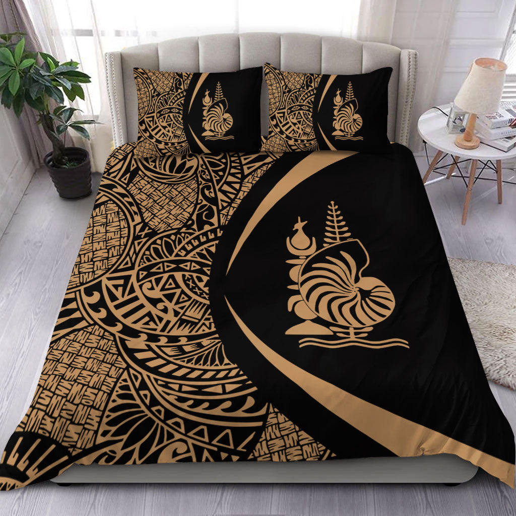 New Caledonia Bedding Set Lauhala Gold Circle Style