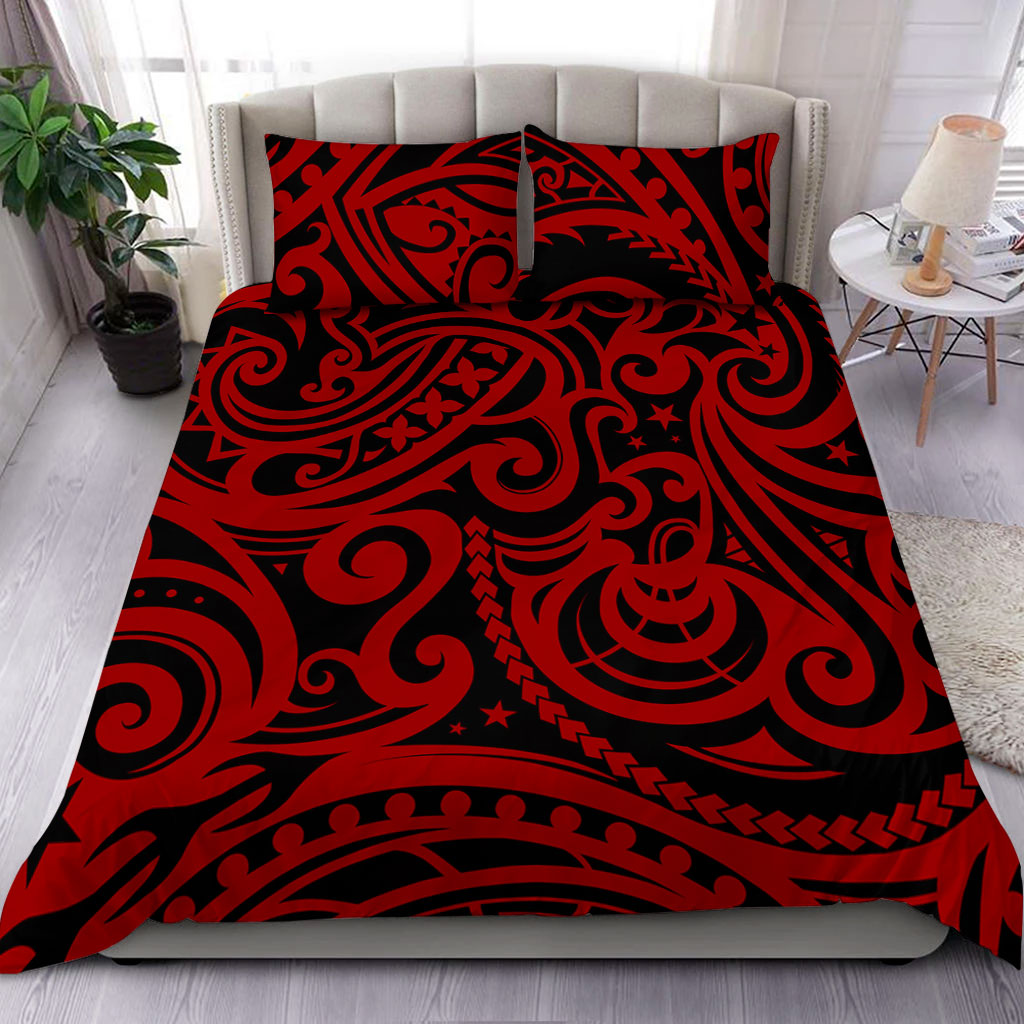 New Zealand Bedding Set Maori Pattern Tattoo