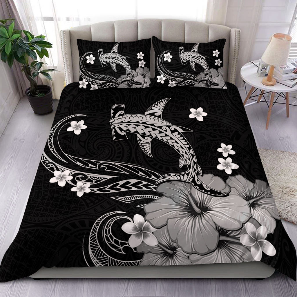 Hawaii Bedding Set Shark Polynesia Tribal Tattoo