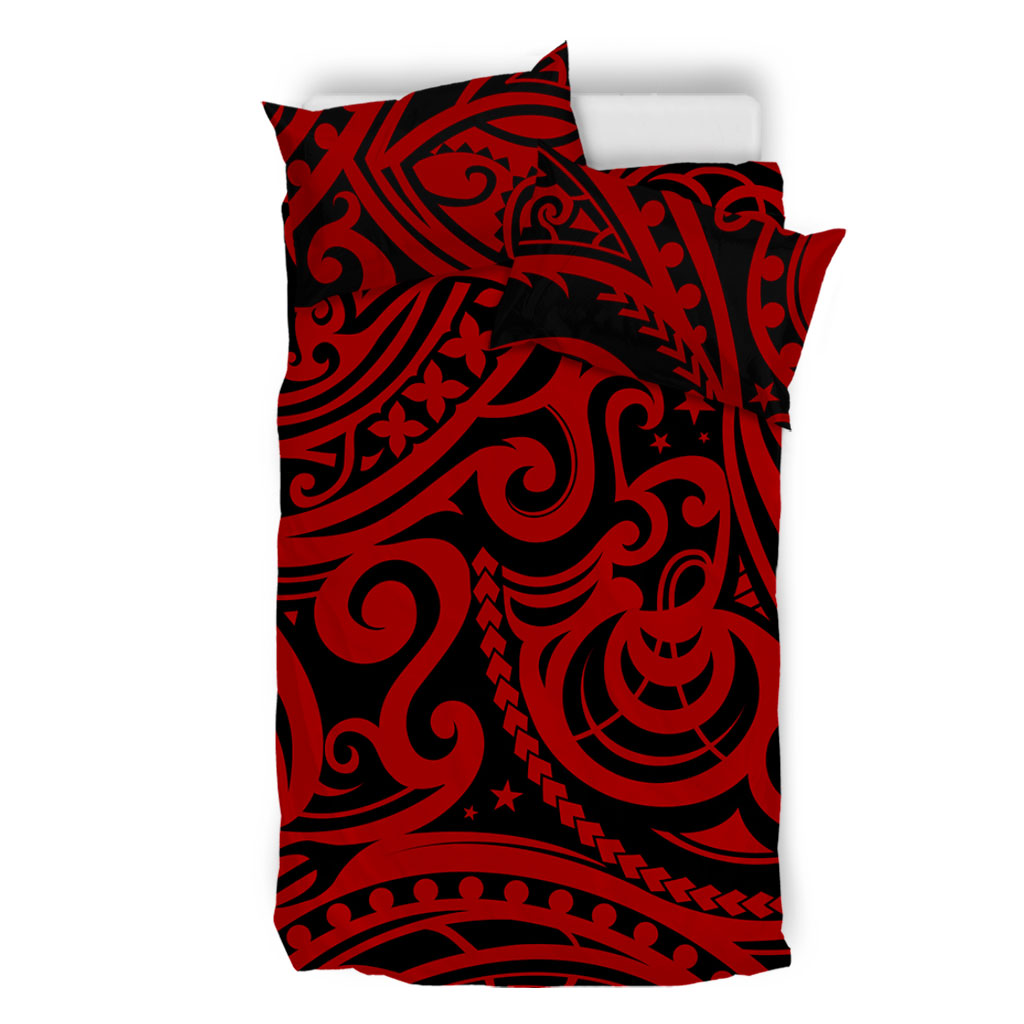 New Zealand Bedding Set Maori Pattern Tattoo