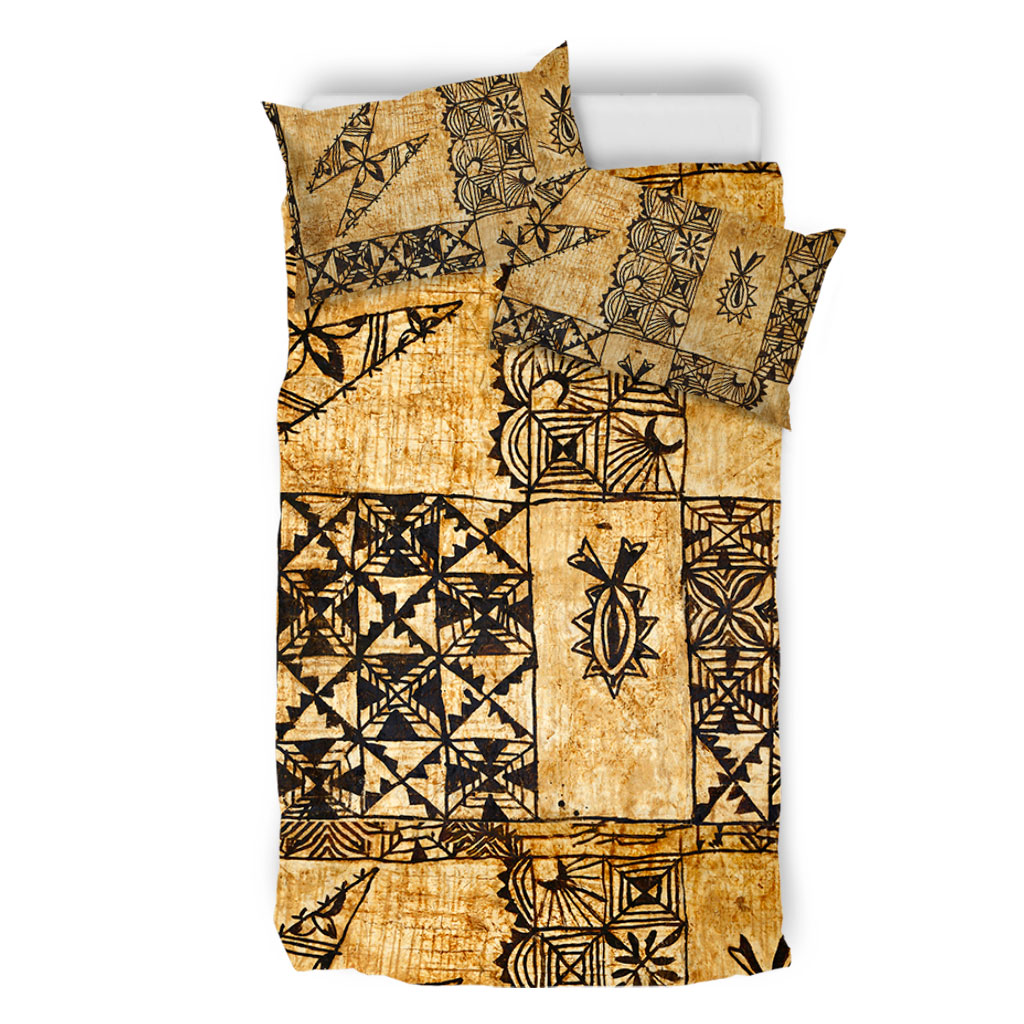 Tonga Bedding Set Tapa Cloth Vintage