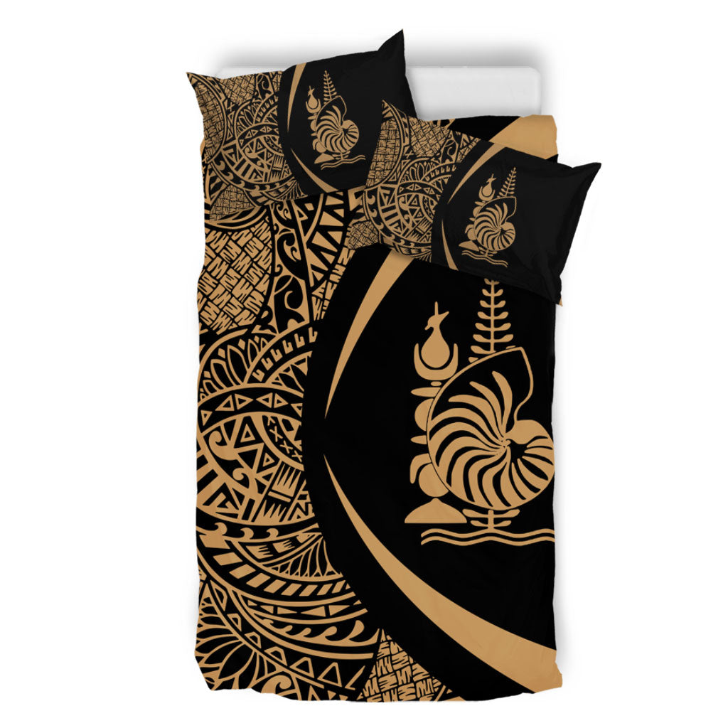 New Caledonia Bedding Set Lauhala Gold Circle Style