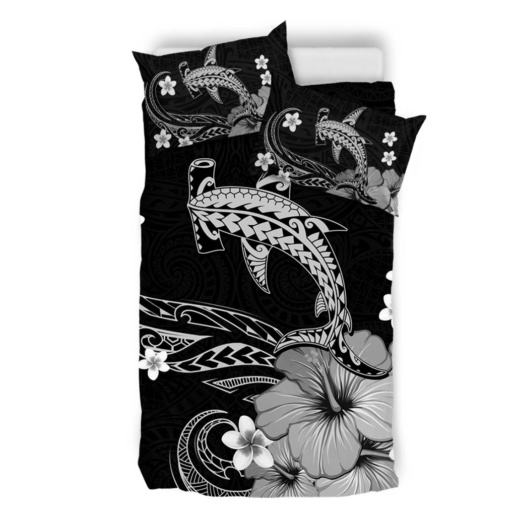 Hawaii Bedding Set Shark Polynesia Tribal Tattoo