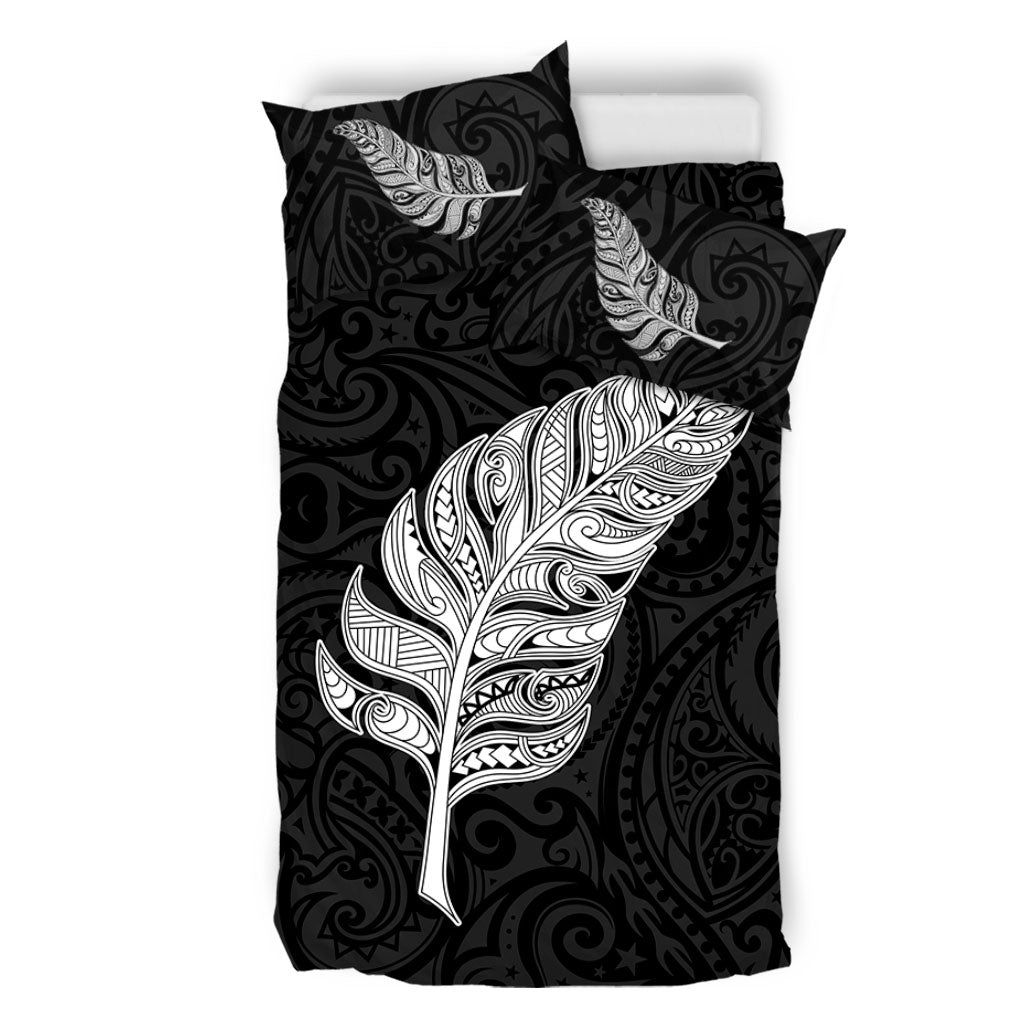 New Zealand Bedding Set Maori Silver Fern Simple Style