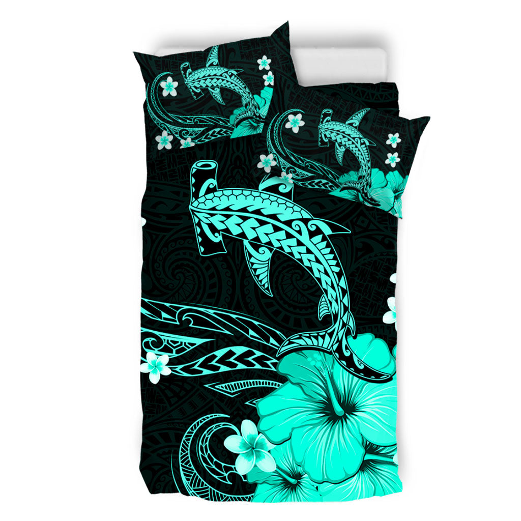 Hawaii Bedding Set Shark Polynesia Tribal Tattoo