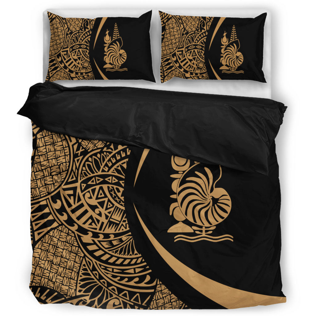 New Caledonia Bedding Set Lauhala Gold Circle Style