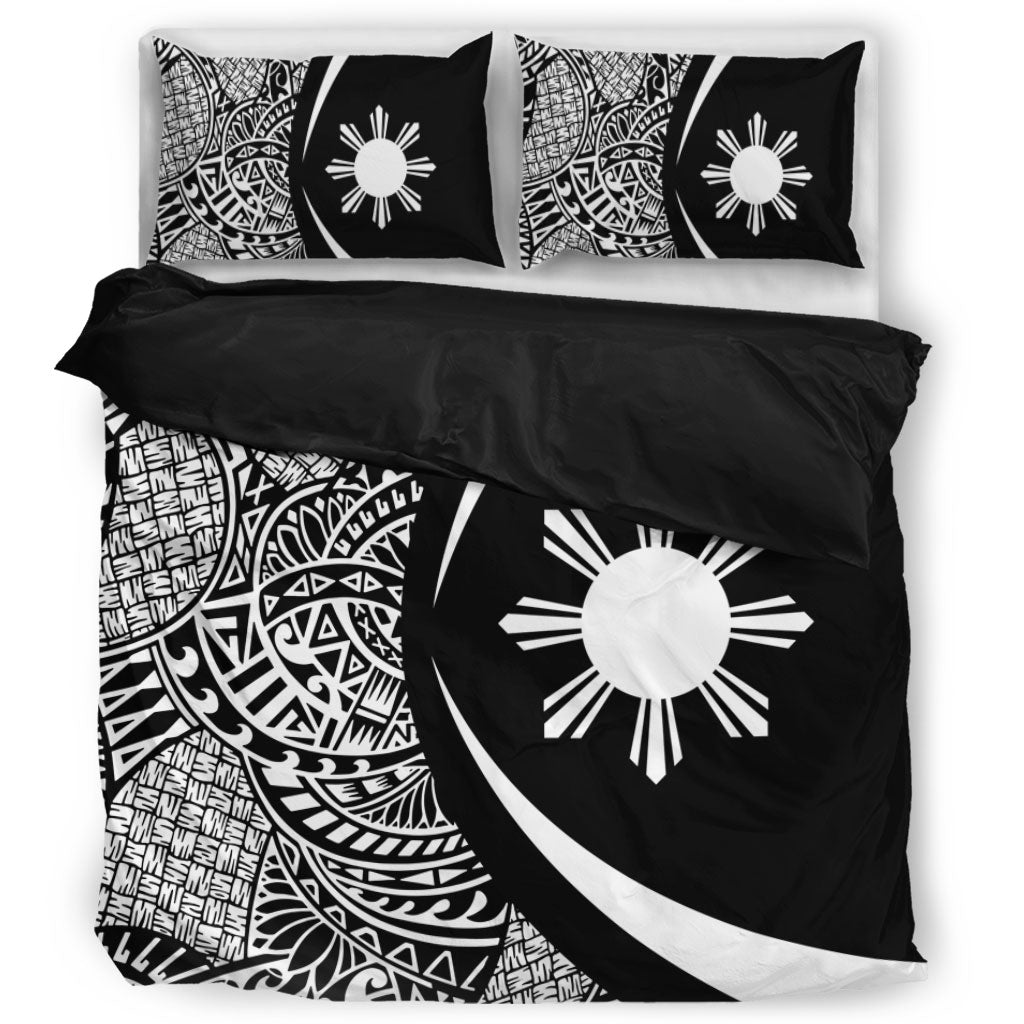 Philippines Filipinos Bedding Set Lauhala White Circle Style
