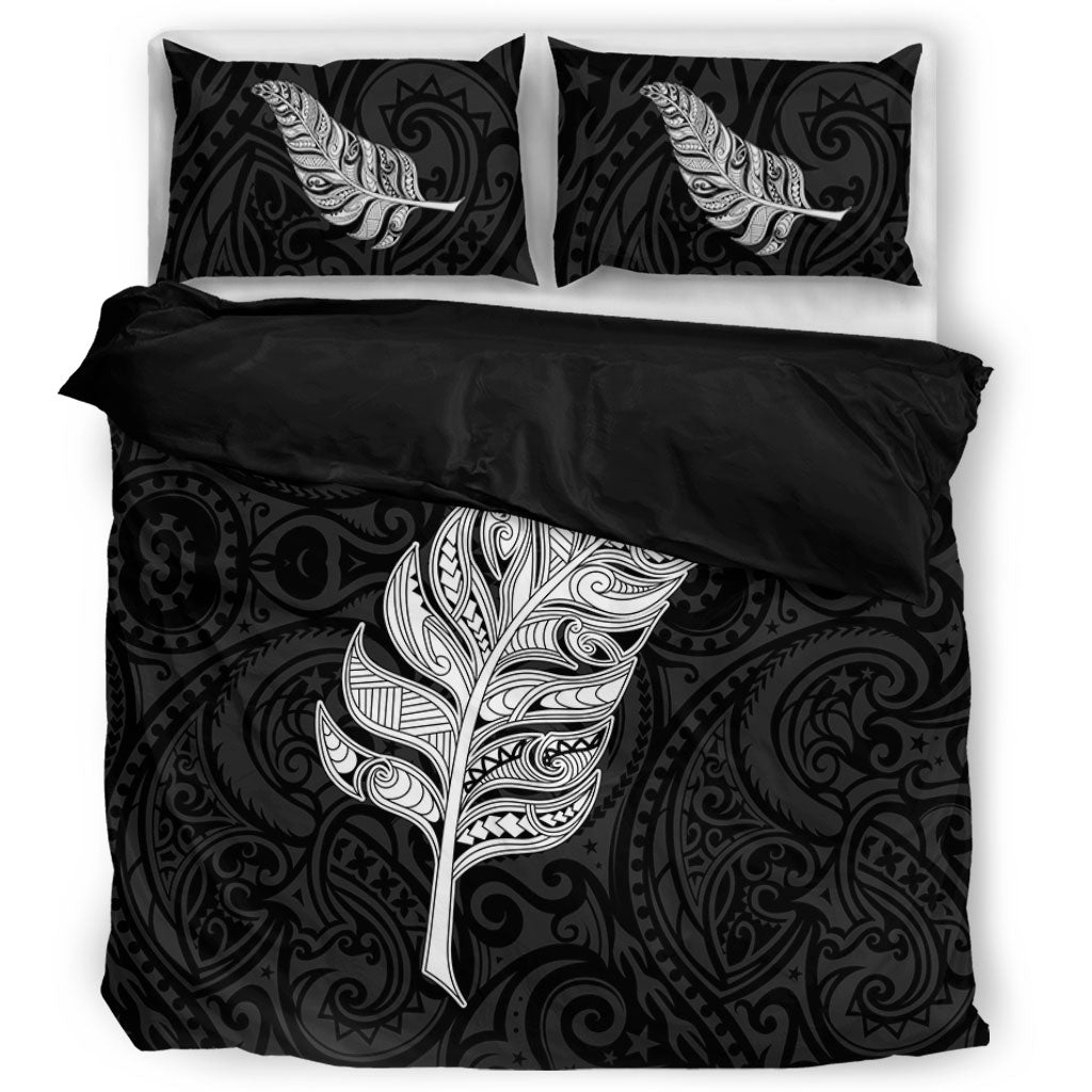New Zealand Bedding Set Maori Silver Fern Simple Style