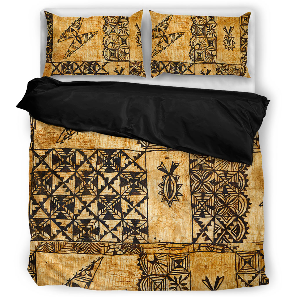 Tonga Bedding Set Tapa Cloth Vintage