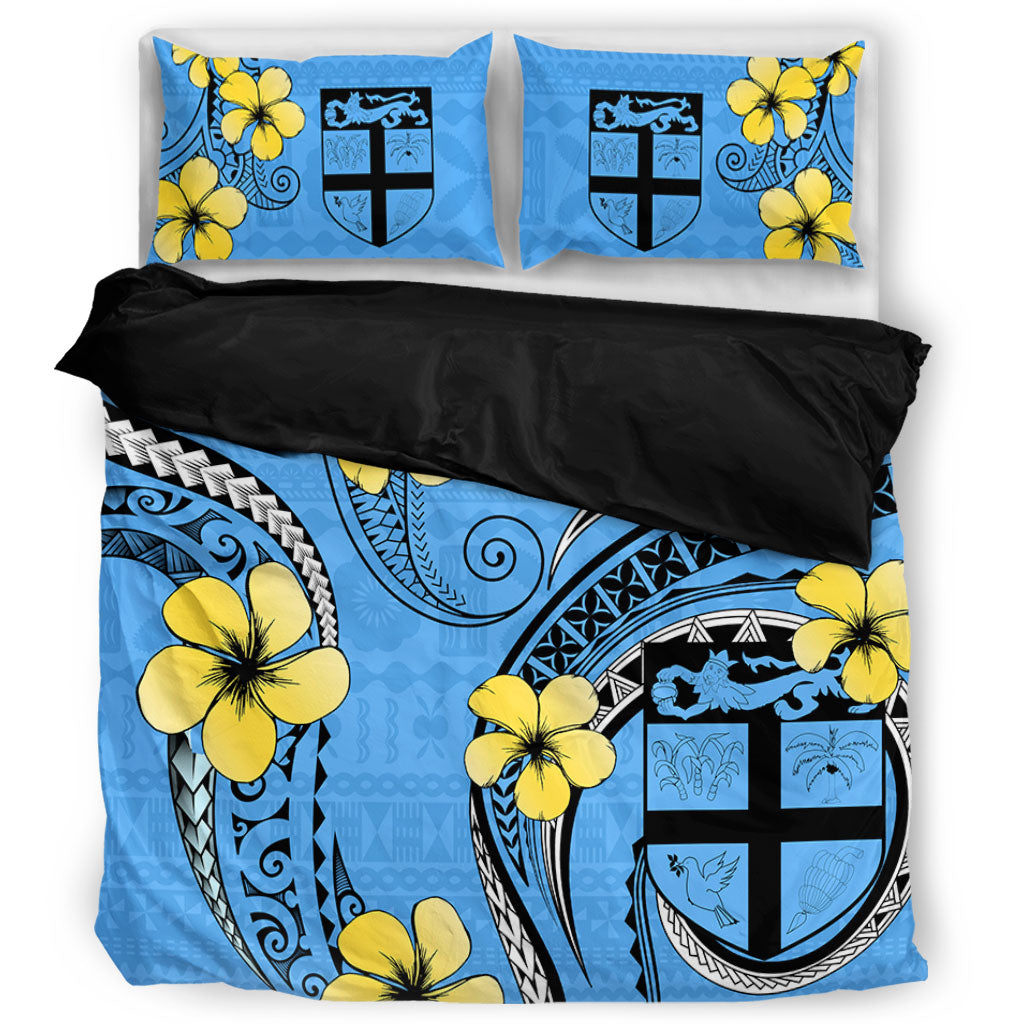 Fiji Bedding Set Bula Style Plumeria Flower