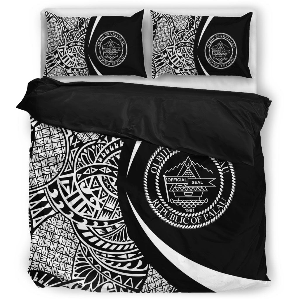 Palau Bedding Set Lauhala White Circle Style