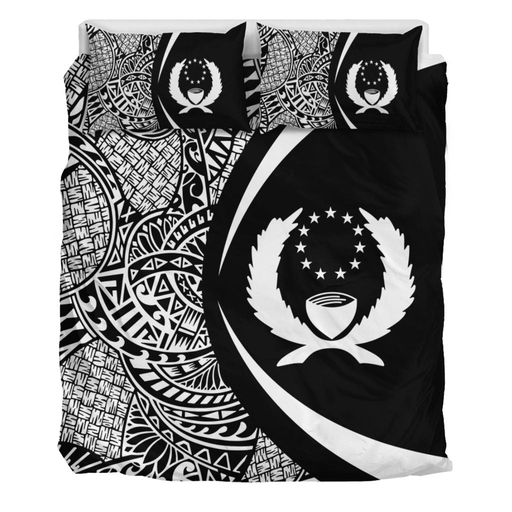 Pohnpei State Bedding Set Lauhala White Circle Style