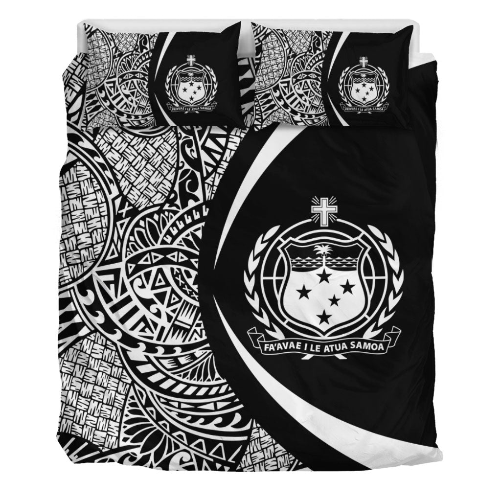 Samoa Bedding Set Lauhala White Circle Style