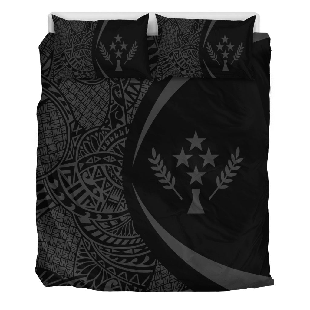 Kosrae Bedding Set Lauhala Gray Circle Style