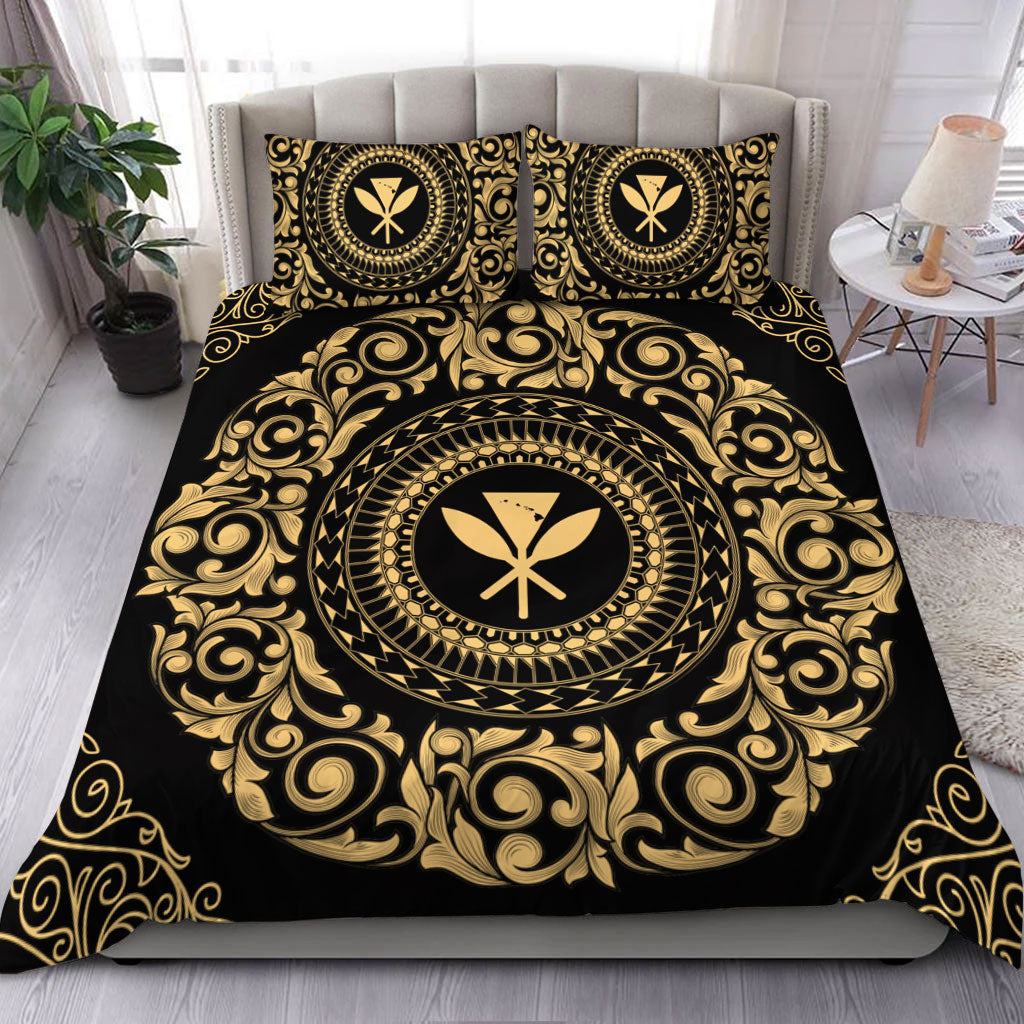 Hawaii Bedding Set Kanaka Maoli Royal Vintage Style