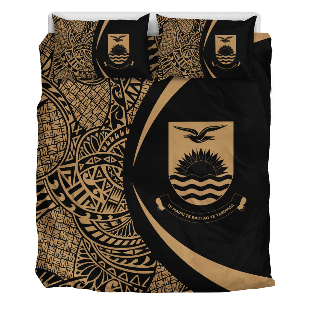 Kiribati Bedding Set Lauhala Gold Circle Style