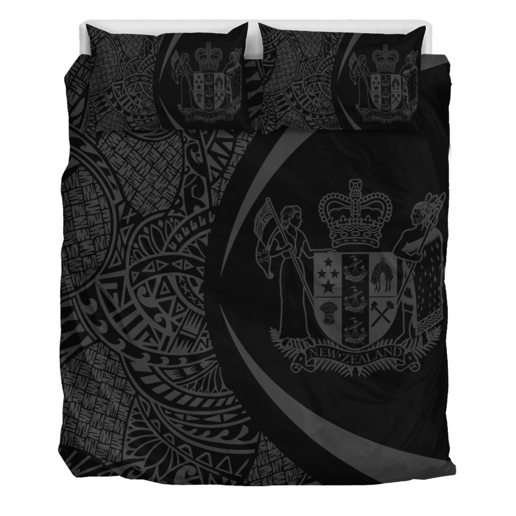New Zealand Bedding Set Lauhala Gray Circle Style