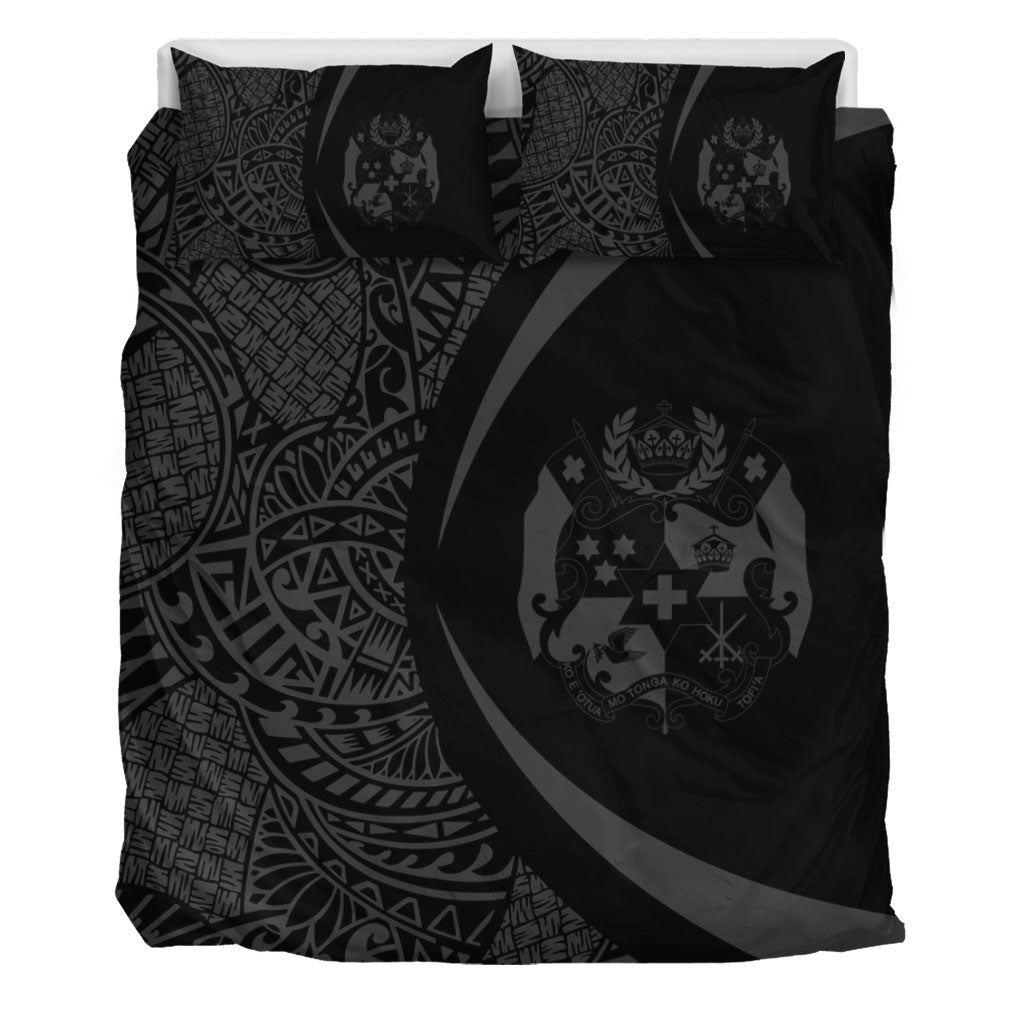 Tonga Bedding Set Lauhala Gray Circle Style