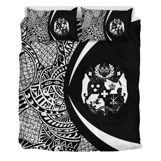 Tonga Bedding Set Lauhala White Circle Style