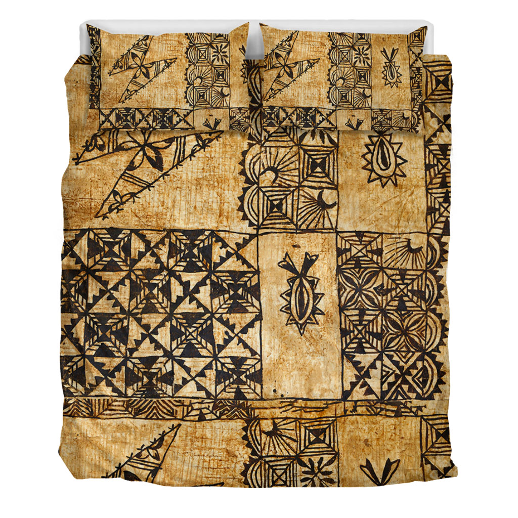 Tonga Bedding Set Tapa Cloth Vintage