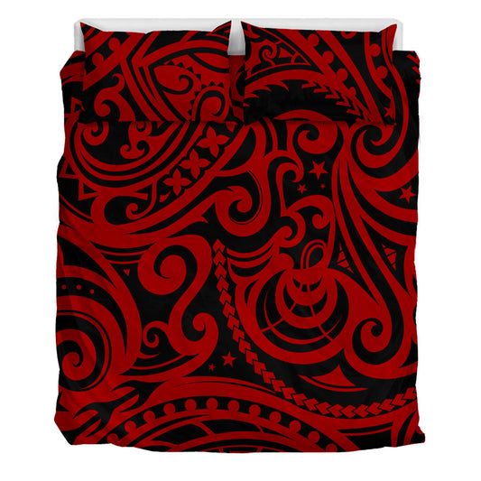 New Zealand Bedding Set Maori Pattern Tattoo