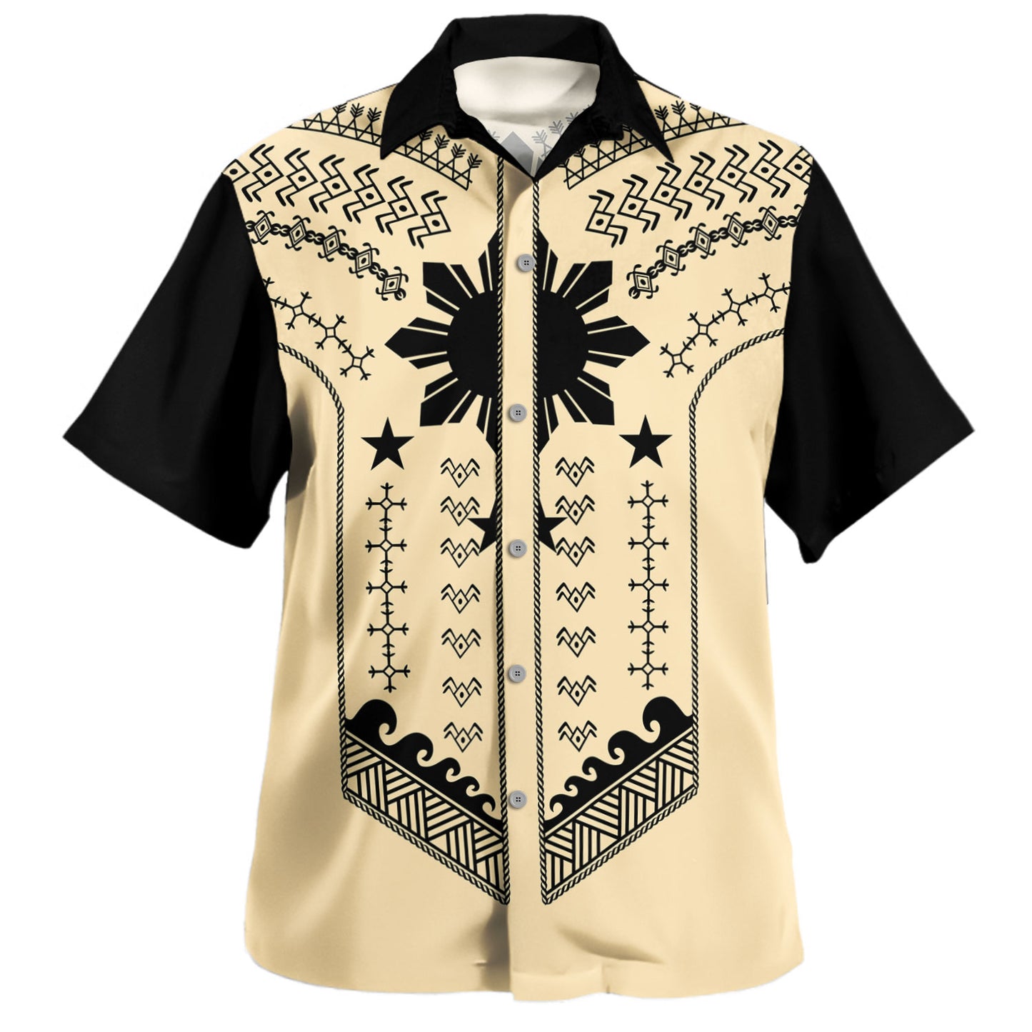 Philippines Filipinos Hawaiian Shirt Sun Tattoo Motifs Designs