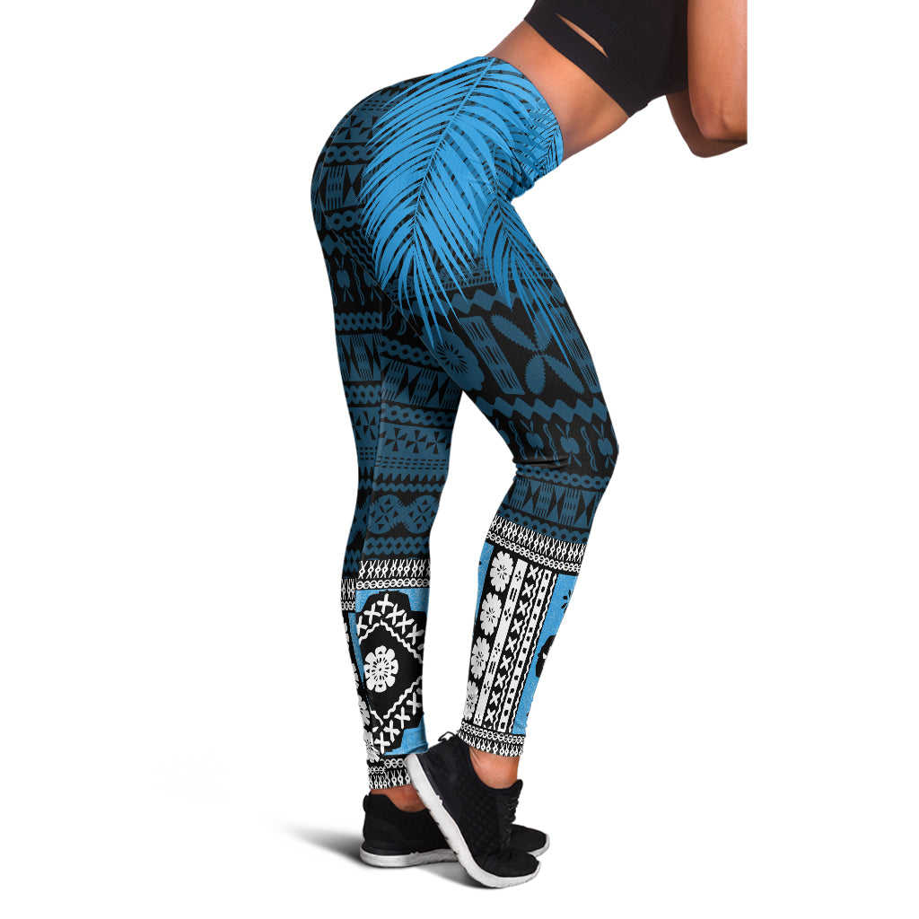 Fiji Legging Gold Club Bula Special Fabric Leaves
