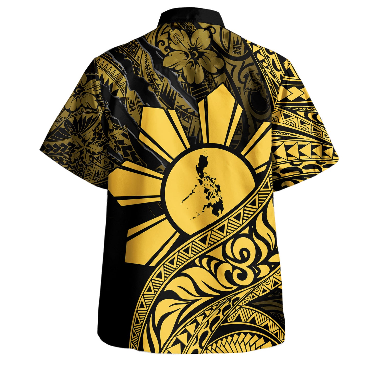 Philippines Filipinos Hawaiian Shirt Sun Tribal Pattern Style