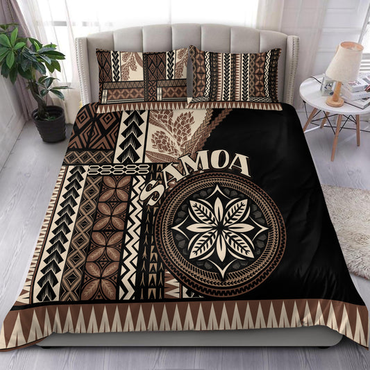 Samoa Bedding Set Samoan Siapo Motif Classic Style