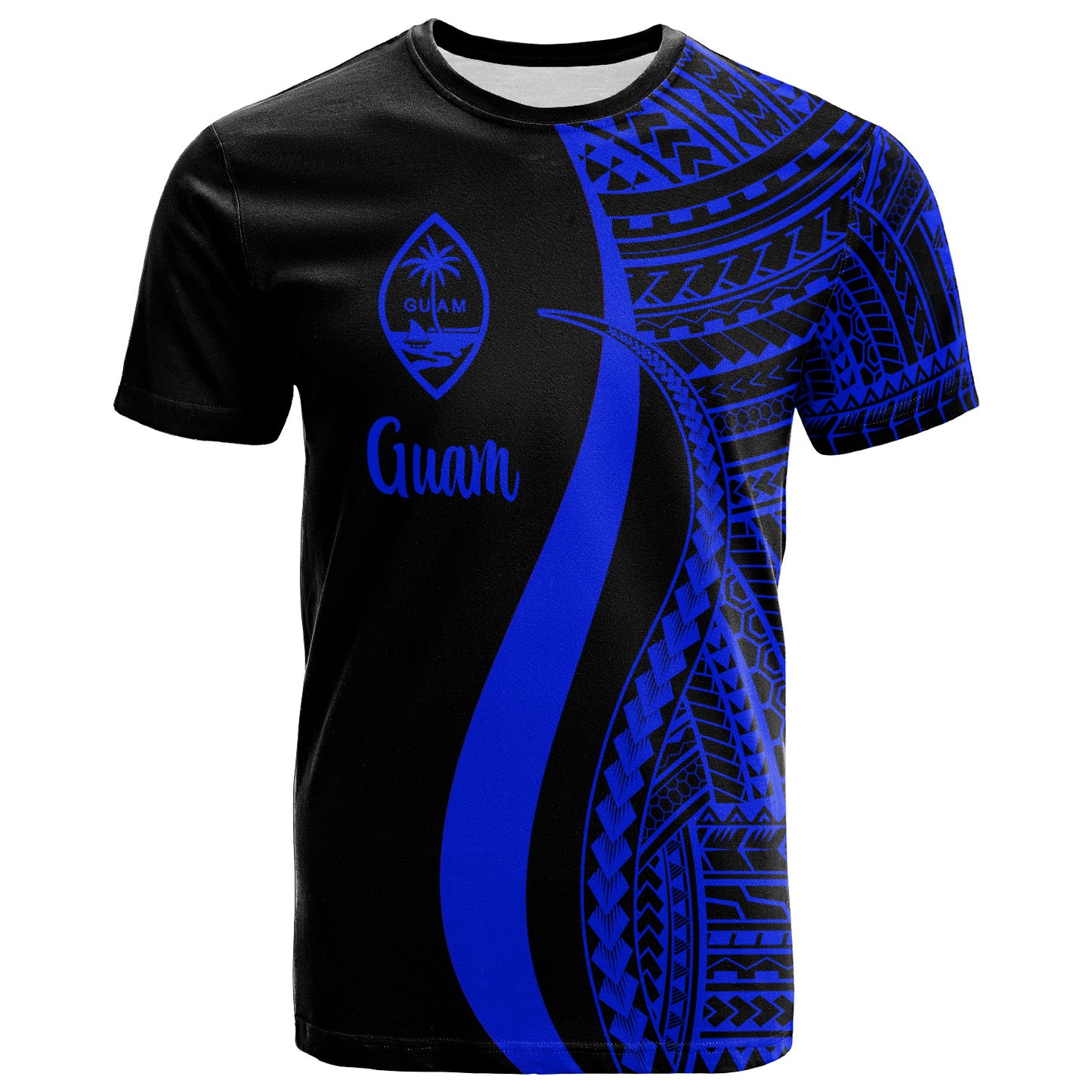 Guam Custom Personalised T-Shirt - Polynesian Tentacle Tribal Pattern