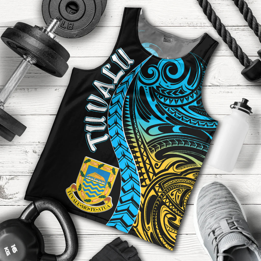 Tuvalu Polynesian Men Tank Top - Tuvalu Day with Polynesian Pattern