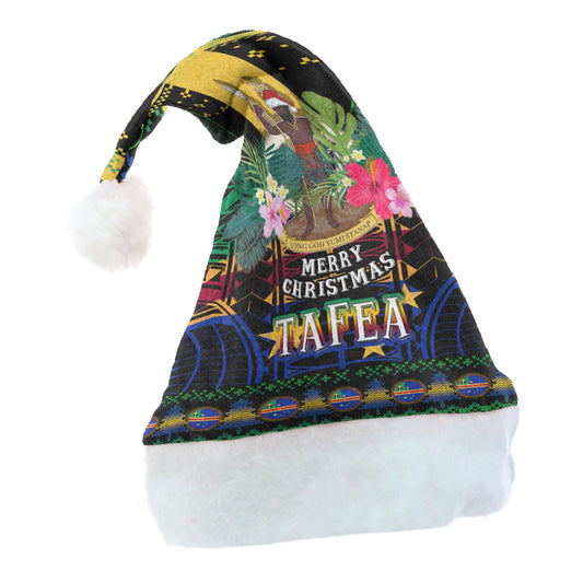 Tafea Polynesian Christmas Hat - Tafea Vanuatu Coat of Arms Christmas Hat Polynesian Patterns Christmas Hat