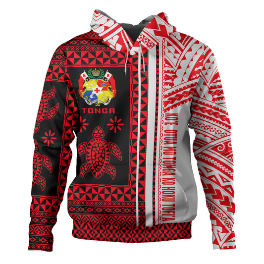 Tonga Hoodie - Custom Proud To be Tongan Polynesian Patterns With Tonga Kupesi Hoodie