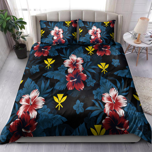 Hawaii Bedding Set Kanaka Islands Pattern Floral