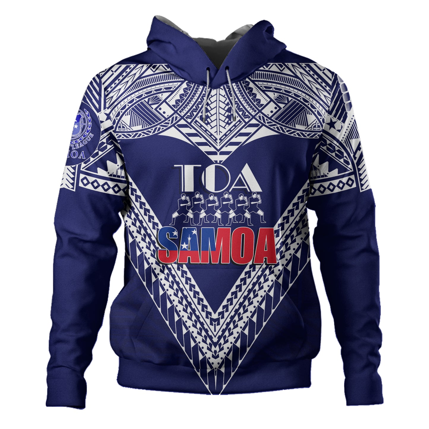 (Customize Personalize) Toa Samoa RLS Warriors Siva Tau Hoodie
