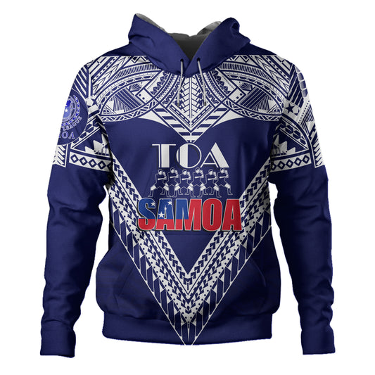 (Customize Personalize) Toa Samoa RLS Warriors Siva Tau Hoodie