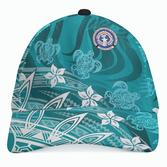 Northern Mariana Islands Cap - Turtle Around Flower