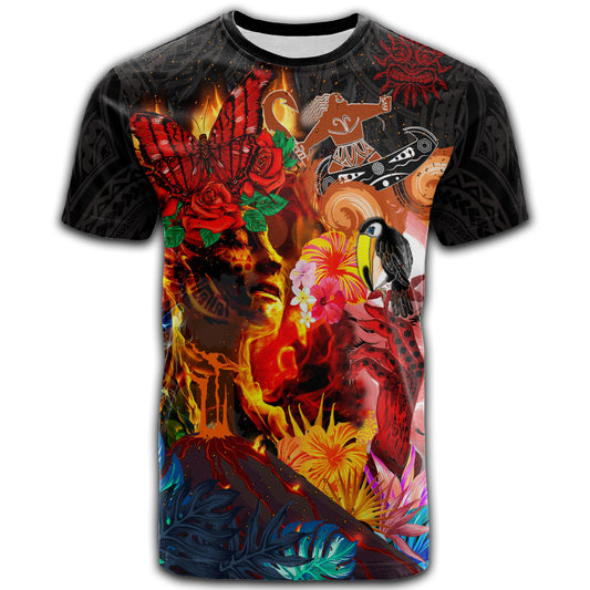 Hawaii Pele And Maui T-Shirt - Maui And Pele Create Hawai'i