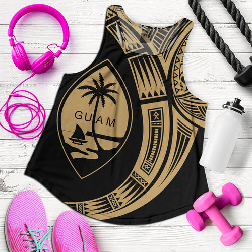 Guam Women Tank Polynesia Tribal Spirits Of Guam Seal