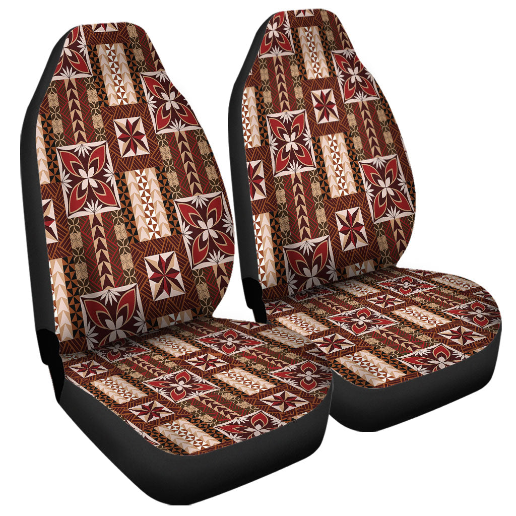 Samoa Car Seat Covers Siapo Pattern Print