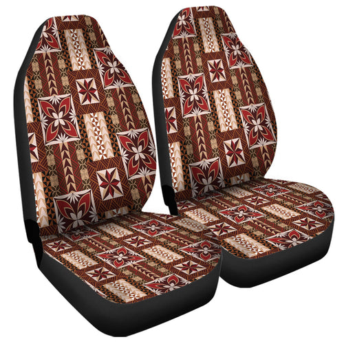 Samoa Car Seat Covers Siapo Pattern Print