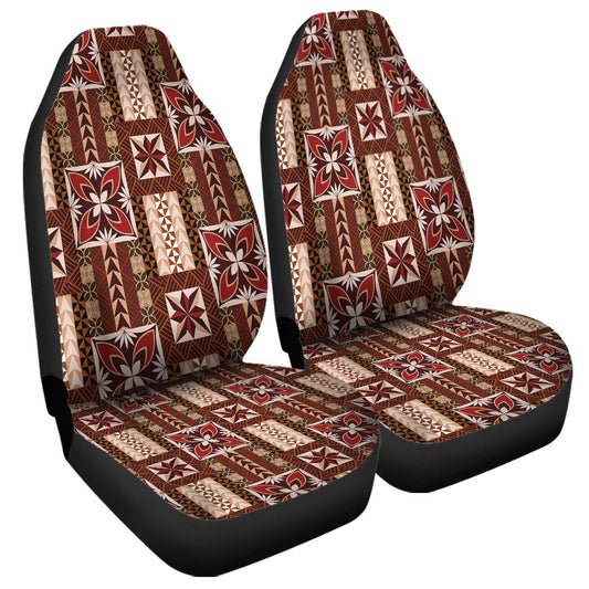 Samoa Car Seat Covers Siapo Pattern Print