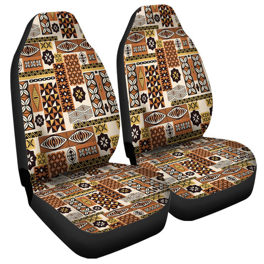 Tonga Car Seat Covers Ngatu Tapa Pattern