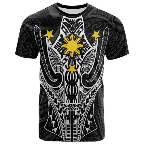 Philippines T-Shirt - Filipino Sun Polynesian Pattern