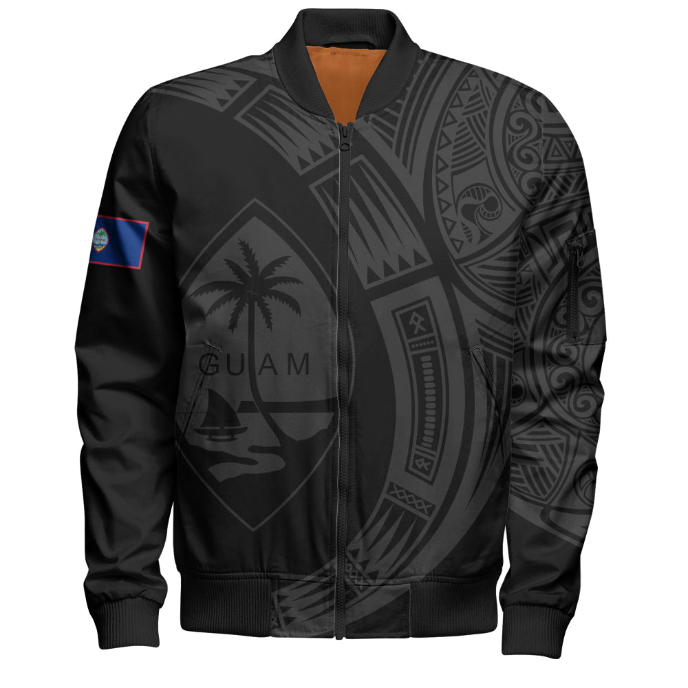Guam Bomber Jacket Polynesia Tribal Spirits Of Guam Seal