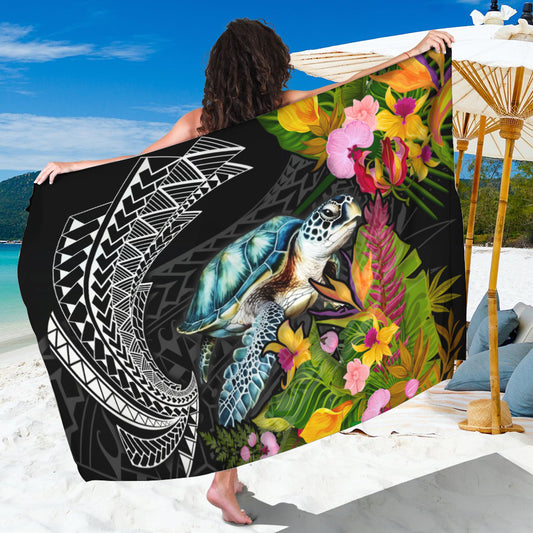 Hawaii Sarong Turtle Ocean Spiral Polynesian Patterns