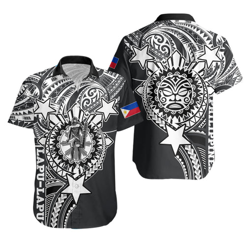 Philippines Custom Short Sleeve Shirt - Lapu-Lapu The King Of Cebu Black Style