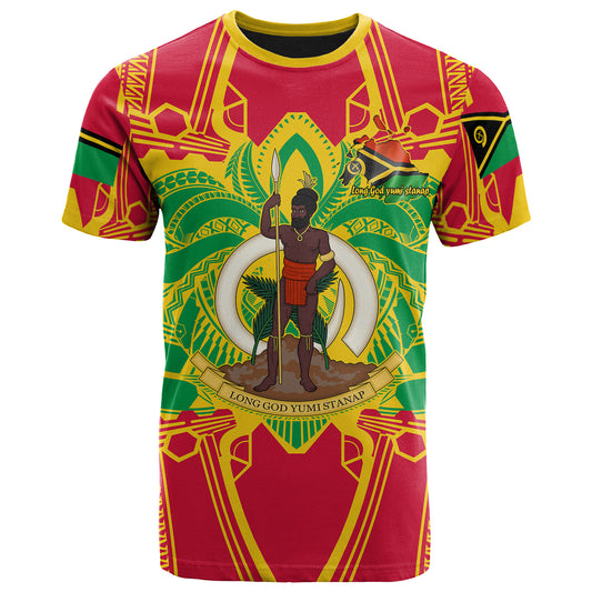 Vanuatu T-Shirt - Custom Vanuatu Pride With Polynesian Culture T-Shirt