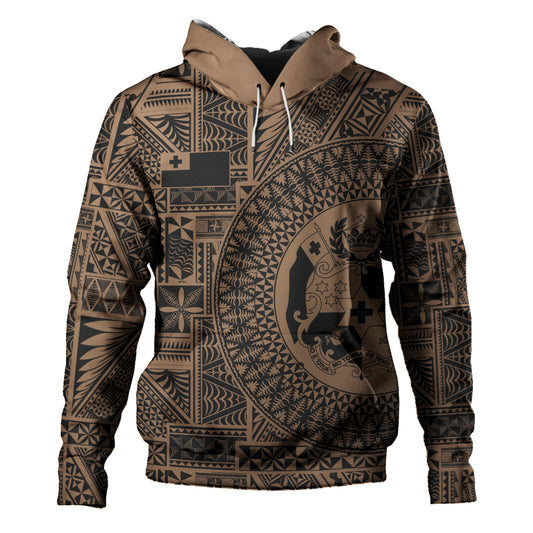 Tonga Hoodie Royal Seal Tribal Pattern